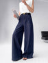 Women Straight Cut Pant With Belt